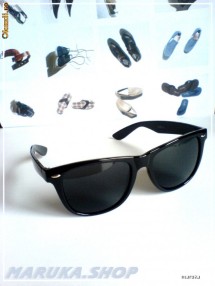 OCHELARI DE SOARE STIL Ray-Ban WAYFARER BLACK SUPER RETRO ! pe NEGRU FULL, marime MEDIE MARE