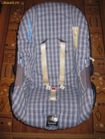Scoica auto Maxi Cosi 0-13 kg + husa ploaie si vant foto