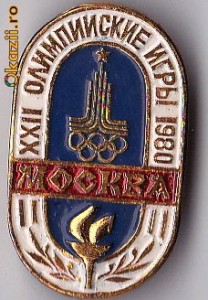 Insigna Olimpiada Moscova 1980 XXII foto