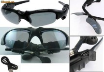 Ochelari soare+Bluetooth+MP3 2 GB, NEGRU,STOCARE DATE foto