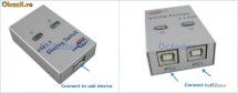 Switch Hub USB 2.0 Printer Scanner Sharing 2 Porturi photo Switch Hub USB 2.0 Printer Scanner Sharing 2 Porturi