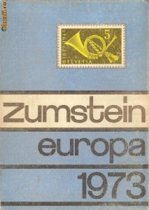 Catalog filatelic Zumstein, Europa 1973