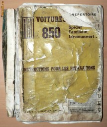 Manual de reparatii - Fiat 850 - original - in Franceza foto