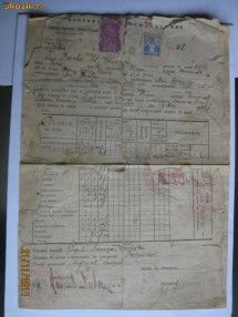 CERTIFICAT DE ABSOLVIRE DIN 1932-1933 foto