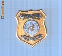INSIGNA UNITED NATIONS - CIVILIAN POLICE foto