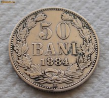 50 bani 1884 - stare impecabila - aUNC/UNC - detalii superbe - adevarata piesa de colectie - foarte rar in aceasta stare