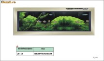 Acvariu incastrabil ZN-168 cu panou inteligent si functii automatizate(autofeeder,incalzitor,filtru,iluminare automata)