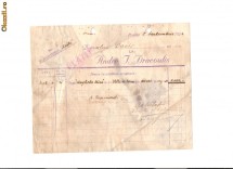 170 Document vechi-1922 Braila - Elevatorul ,,Kriti, catre Davis(grec?) sa dea la Andre I.Dracoulis(grec), pt.descarcare slep ,,Anghela Mira foto