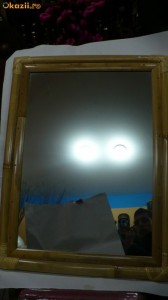 Oglinda mare din bambus foto