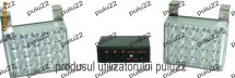 Stroboscop portocaliu,2X40 LED-uri,lumina portocalie,12V-8098