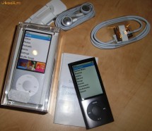 iPod Nano 8GB, 5th generation, Black, NOU, nefolosit, ambalaj original, toate accesoriile originale