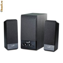 Boxe 2.1 Genius SW-S2.1 350 Black, 9W(Subwoofer 5W+2 sateliti*2W), 350W PMPO, 220V-EU, 3173043410