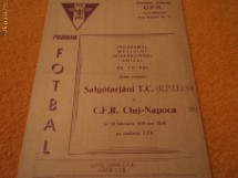 Program fotbal CFR CLUJ - SALGOTARJANI T.C. (Ungaria) 15.02.1979 foto