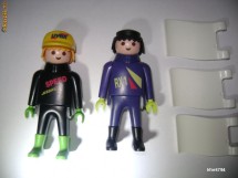 PLAYMOBIL motociclist si mecanic race moto foto