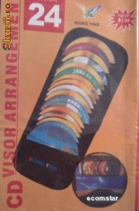 Suport parasolar pentru CD, DVD