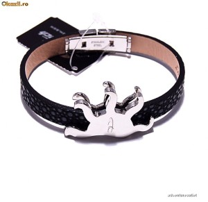 Bratara inox/piele