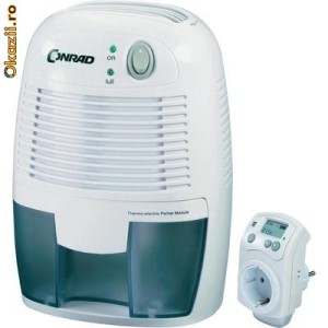 Dezumidificator cu regulator umiditate, alb foto