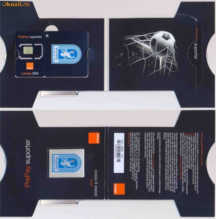 Cartela SIM Orange PrePay CRAIOVA de colectie foto mare