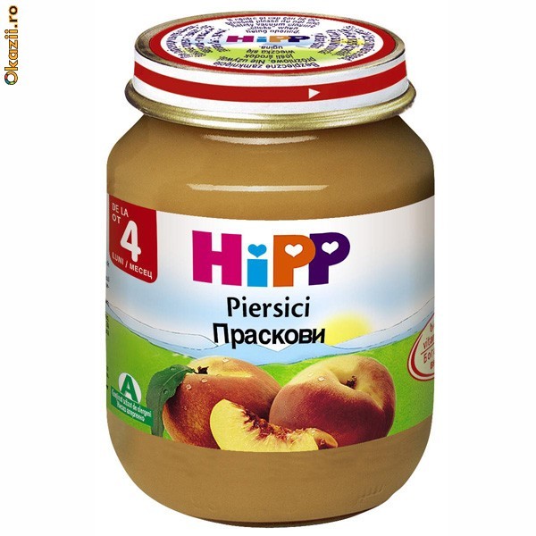 HiPP Piure de piersici - 125gr foto mare