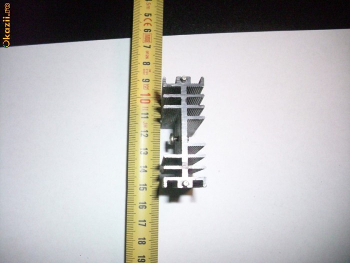 radiator 5cm aluminiu negru (nu cooler faner) foto mare