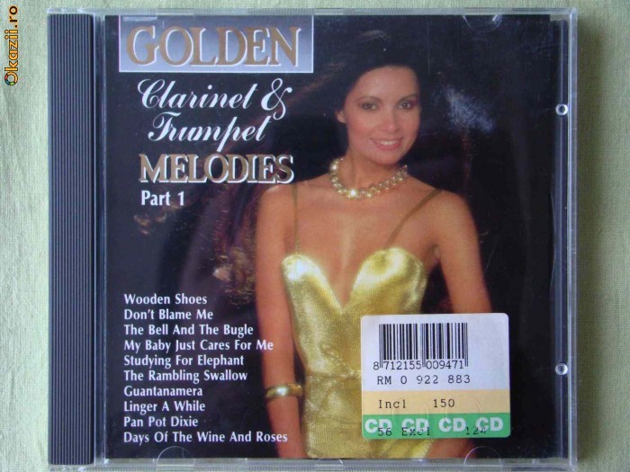 GOLDEN MELODIES - Clarinet & Trumpet - C D Original ca NOU foto mare