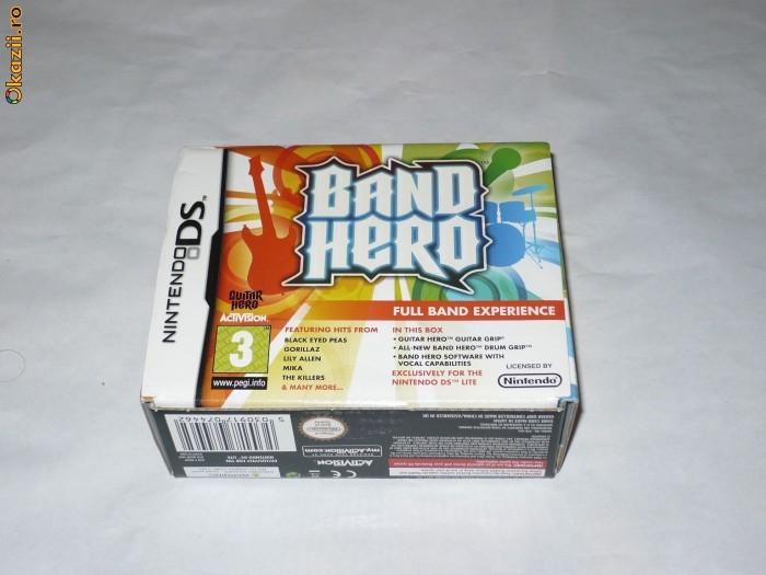 Joc Nintendo DS - Band Hero + controler - sigilat foto mare