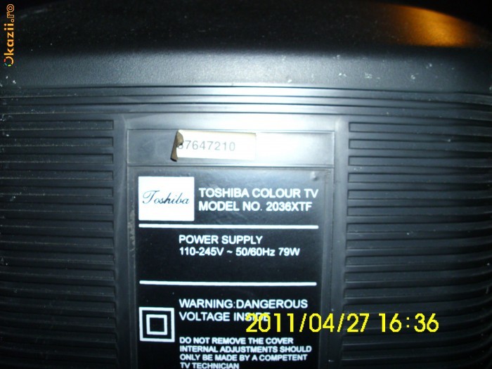 Televizor color Toshiba Dramatic V,diagonala 53cm foto mare
