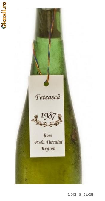 VIN VECHI Feteasca Podu Turcului 1987 foto mare