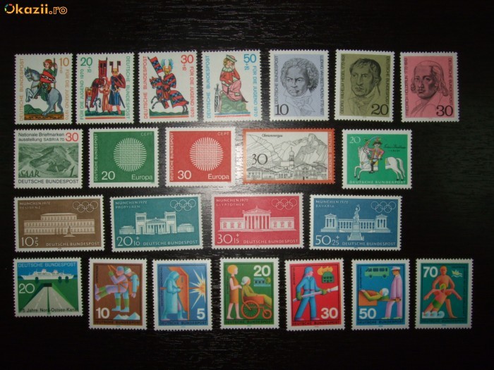 Germania Bund 1970 MNH/** An complet , Serii complete foto mare