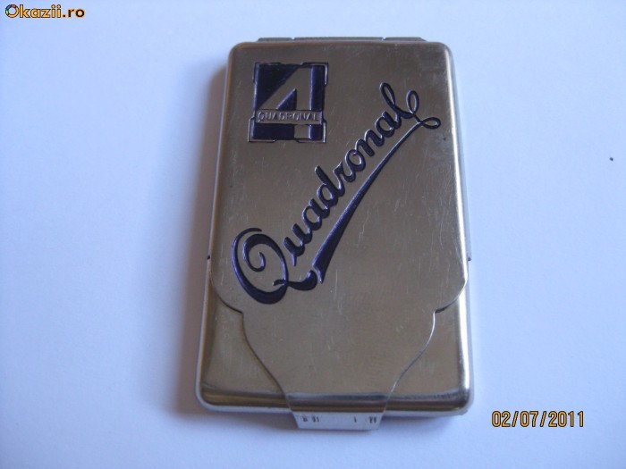 RARITATE!CUTIE METALICA CU CHIBRITURILE ORIGINALE D.R.G.M.(DEUTSCHES REICH)DIN ANII 30 foto mare