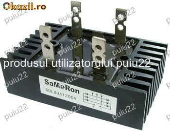Punte redresoare, 40 A/ 1200 V - monofazica-3050 foto mare