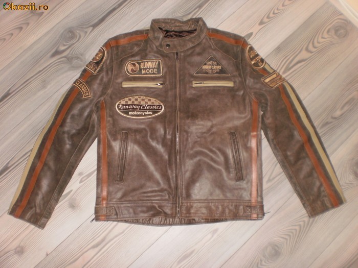 Geaca piele, geci, geaca motociclist foto mare