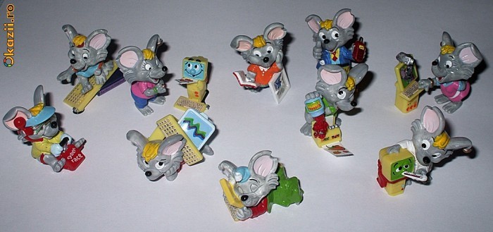 SURPRIZE KINDER -  MEGA  MOUSE - SERIE COMPLETA foto mare