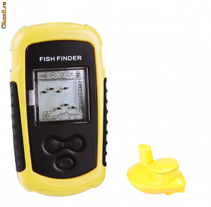 Wireless sonar fish finder foto mare