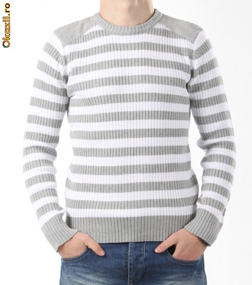 Pulover Jack&Jones Winner Knit Pac Stripe [Cod: TZPJ036] foto mare