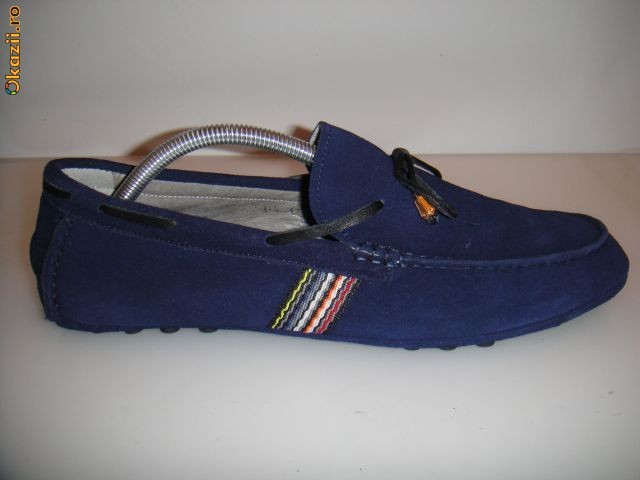 MOCASINI   PAUL  SMITH  BLUEMARIN  DIN PIELE CAMOSCIO foto mare