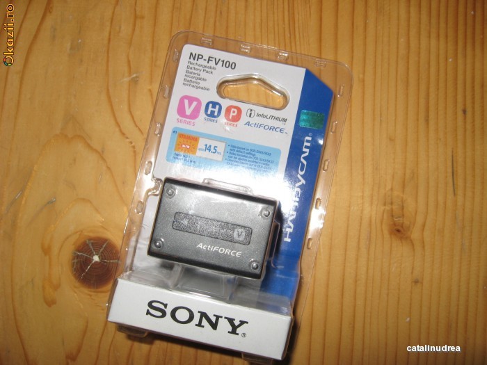 Acumulator Sony NP-FV100 Original Baterie Originala NP FV100 foto mare