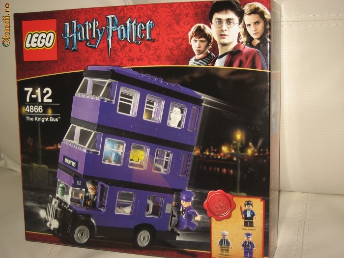 LEGO Harry Potter   the knight bus   model 4866   7-12 ani foto mare