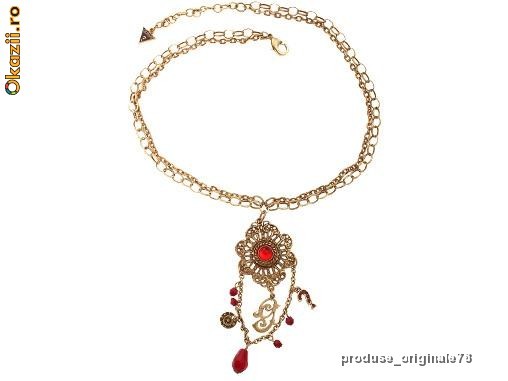 Colier si pandativ fashion GUESS UFN80712, nou in saculet cadou, CARD GUESS pret magazin 52 euro foto mare