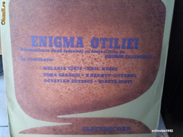 disc vinil pick-up Enigma Otiliei REDUCERE foto mare