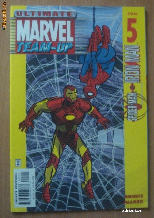 Ultimate Marvel Team-Up. Iron Man and Spider-Man foto mare