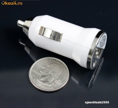 Incarcator auto USB Iphone 3G 3GS, Incarcator auto 4G iPod GPS foto mare