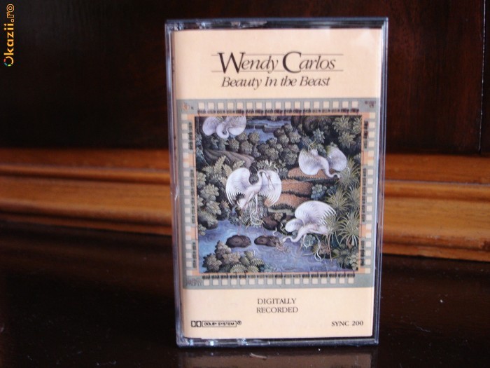 Caseta audio - Wendy Carlos - Album - Beauty in the beast - Made SUA foto mare