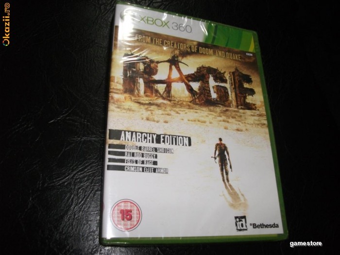 Rage Anarchy Edition, XBOX360, original si sigilat, 89 lei(gamestore)! Alte sute de jocuri! NOU! Posta gratis la plata in avans! foto mare