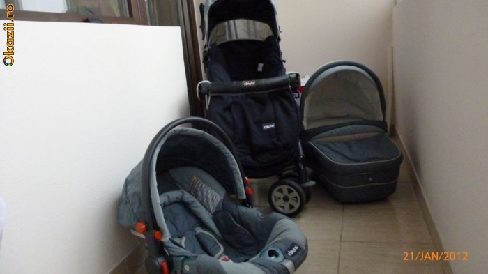 Set carucior 3-in-1 Chicco C1 (carucior, landou, scoica) foto mare