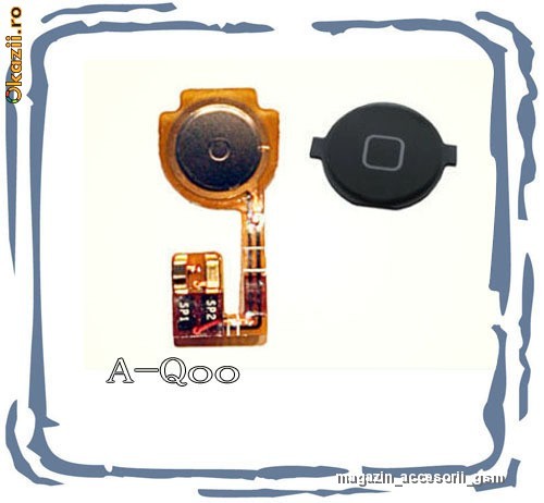 Folie banda contact Buton ok joystick microcontact Meniu Home Flex home Apple iPhone 3G 8GB 16GB NOUA Sigilata foto mare