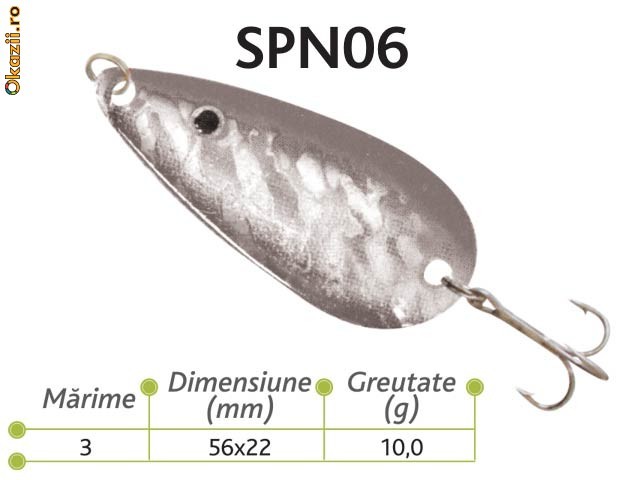 Lingurite oscilante Spn 06 Baracuda 10g foto mare