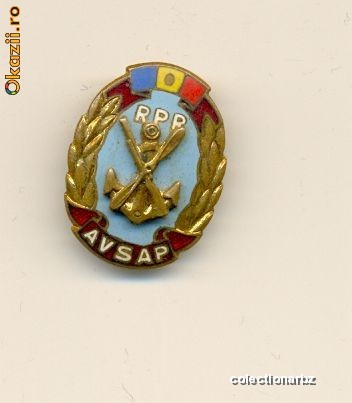 Insigna  RPR - AVSAP foto mare
