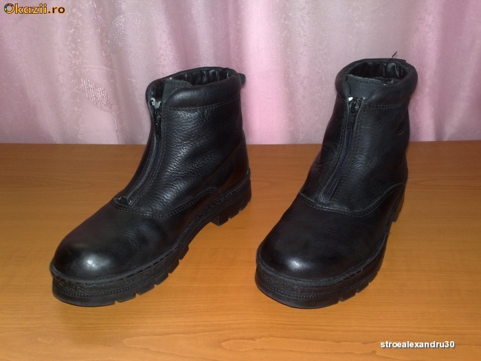 BOCANCI/GHETE RAP IARNA IMBLANITE PIELE IMPERMEABILIZATA NR 37 INTERIOR 23.8 CM FABRICATE IN GERMANIA foto mare
