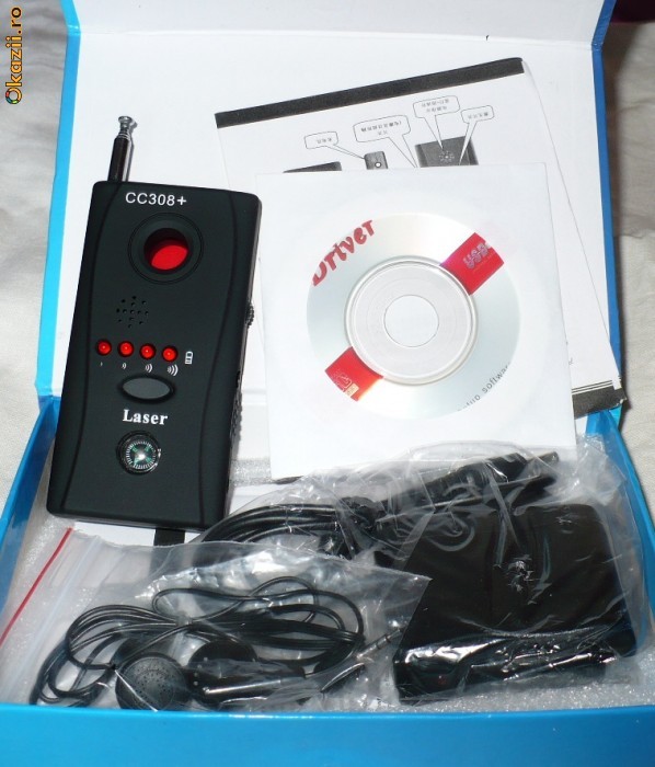 Detector microfoane camere video cu fir si fara foto mare